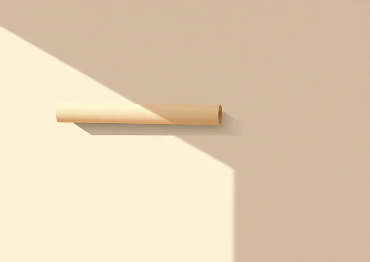 Pose de papier peint, rouleau et brosse à maroufler